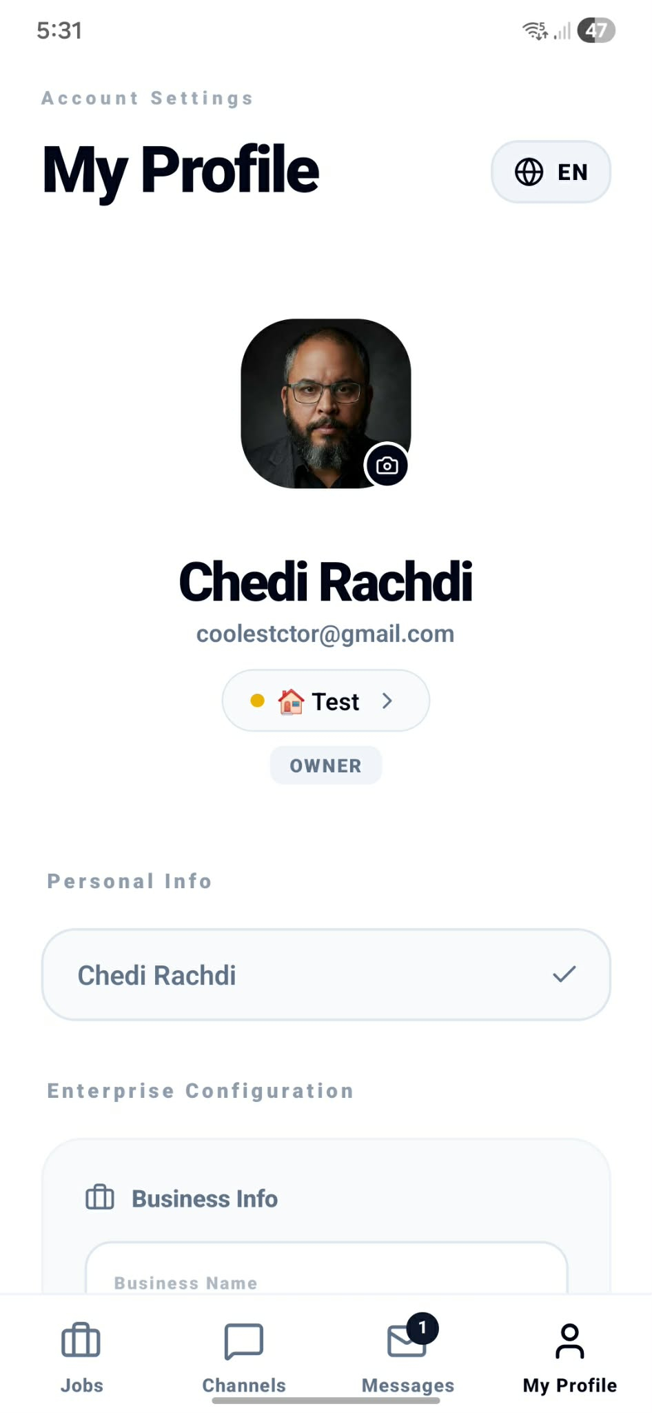 Android App Screen